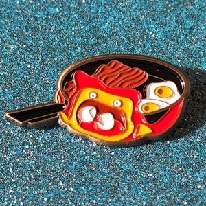 3/$20 Calcifer Bacon & Eggs Eating Shells Frying Pan Howls Moving Castle Ename…